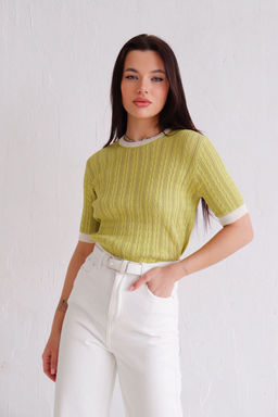 12028 Топ вязаный лайм - Martichelli фото 2