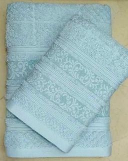 Махровое полотенце Барокко- АКВА 50*90 см. хлопок 100% - Лен поволжья фото 2