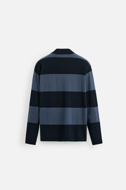 STRIPED KNIT POLO SHIRT - Zara фото 15
