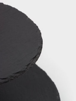 Этажёрка для фруктов и десертов Magistro Valley, 3 яруса, d=30/25/20?33 см, сланец, чёрная фото 3