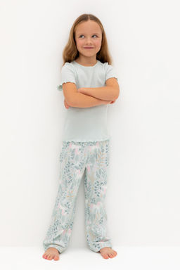 К 1636/серое небо,лесная тайна пижама для дев