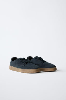 SPLIT SUEDE SPORTS DERBY SHOES - Zara фото 2
