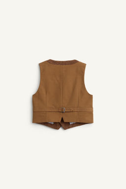 LIMITED EDITION HERRINGBONE WAISTCOAT WITH WOOL - Zara фото 4