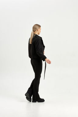 Полупальто женское демисезонное 25999 (пепельный/ёлочка) - Kankan фото 47