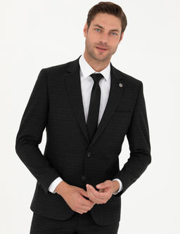 Antrasit Extra Slim Fit Tak_m Elbise