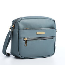 Сумка кросс-боди на молнии, цвет тёмно-голубой - Simaland фото 3