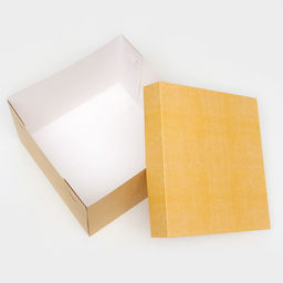 Цена за 5 шт. Коробка подарочная складная, упаковка, крышка - дно, крафт, 30×30×20 см