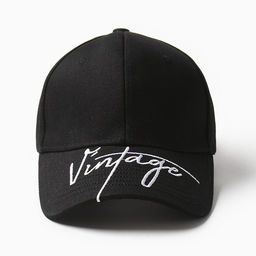 Кепка MINAKU «Винтаж», чёрная, размер 56-58