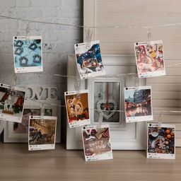 Гирлянда Нить 4.5 м с насадками Прищепки, IP20, прозрачная нить, 20 LED, свечение белое 220 В - Luazon lighting фото 2