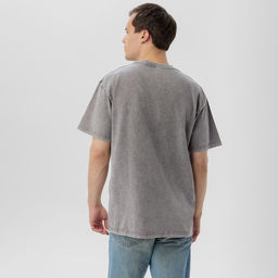 Футболка мужская MIST из вареного хлопка, серый, р-р M