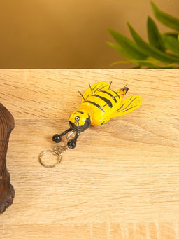 Брелок Пчёлка 10х7х3 см, дерево - Simaland фото 3