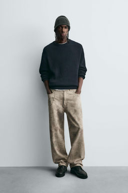 ABSTRACT PRINTED BALLOON FIT TROUSERS - Zara фото 5