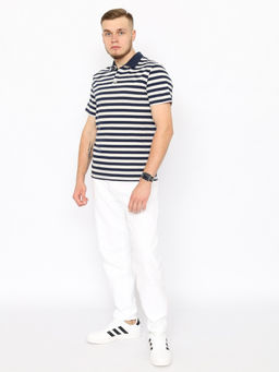 CRB wear/CWSM 60369-41 Рубашка-поло мужская,темно-синий/Ex.Cherubino  фото 2