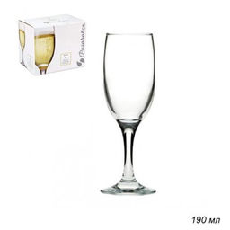 Бокалы 6 штук 190 мл Бистро / 44419B /уп.4/ шампанское - Галеонтрейд фото 2