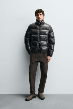 100% FEATHER DOWN PUFFER JACKET