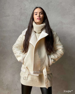 Дубленка Элора (бежевый)* - Nadi bordo фото 6