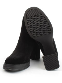 04-M3-837 BLACK Ботильоны зимние женские (натуральная замша, натуральный мех)