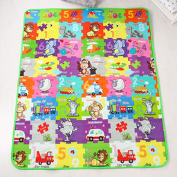 Игровой коврик для детей на фольгированной основе Малыши зверята, размер 180х150x0,5 см, Крошка Я  фото 5