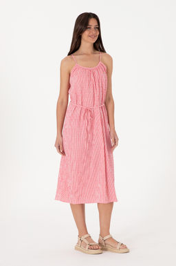 Kad_n Pembe Dokuma Elbise Sepette S_rpriz _ndirim - U.s. polo assn фото 3