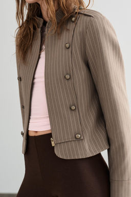 STRIPED FITTED BLAZER - Zara фото 4