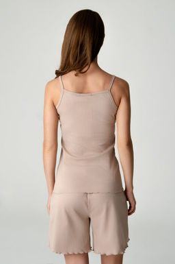 Арт.9177/4 Пижама с шортами 44-50 (4 шт) Цвет:бежевый