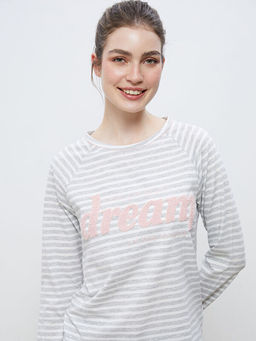 Bisiklet Yaka Nak??l? Kad?n Pijama Tak?m?