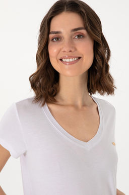 Kad_n Beyaz Basic Ti__rt Sepette S_rpriz _ndirim - U.s. polo assn фото 2