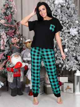 325-ДК ДОМАШНИЙ ЖЕНСКИЙ КОСТЮМ (брюки) (Зеленый) - А-дина фото 3