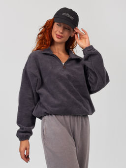 Толстовка женская футер начес 3-х нитка ТЕДДИ ГРАФИТ