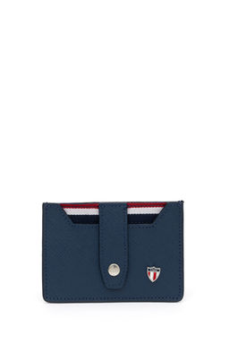 Мужская визитница темно-синего цвета