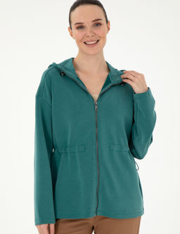 Koyu Ye_il Oversize Modal Kuma_ _rme H_rka - Pierre cardin фото 3