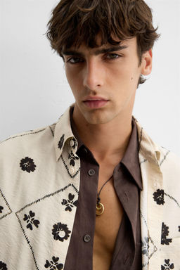 CONTRAST PRINT SHIRT - Zara фото 6