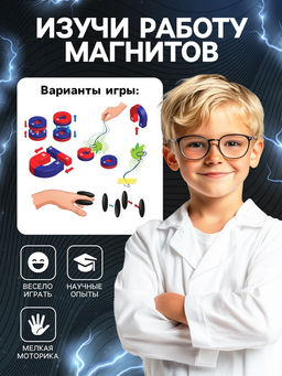Набор для опытов Опыты с магнитами, 5 опытов - Эврики фото 17