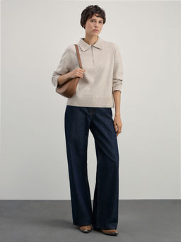 Джемпер поло из вискозы / Zarina  фото 2