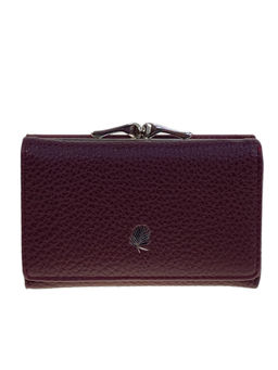 Женское портмоне из искусственной кожи, цвет бордовый