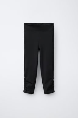 LEGGING CAPRI FRUNCE / Negro - Zara фото 2