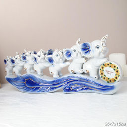 Статуэтка Семь слоников 15*36 см / W358 /уп 18/