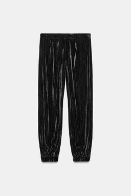 ZW COLLECTION VELVET BALLOON TROUSERS - Zara фото 6
