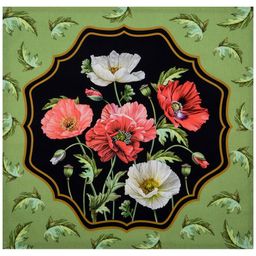 НАБОР САЛФЕТОК ИЗ 2-Х ШТ МАКИ,40Х40СМ,ЧЕРНЫЙ+ЗЕЛЁНЫЙ, 100 - Lefard фото 3