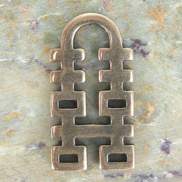 Амулет Хси-Хси - Двойное счастье, бронза, 25*13*2мм (А 050)