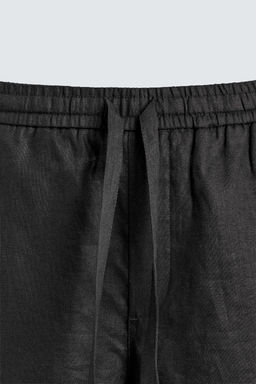 PANTAL?N RELAXED FIT 100% LINO / Negro - Zara фото 8