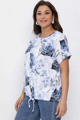 Блуза Велес (синяя) Б13758-20М - Lt collection фото 8