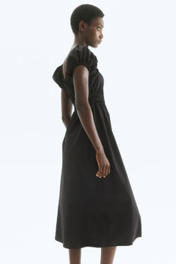 Vestido off-the-shoulder de popelina - H&m фото 5