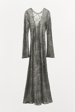 BEADED DRESS WITH CROSS BACK - Zara фото 4