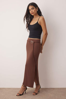 Kahverengi Etek TWOSS25ET00215 - Trendyolmilla фото 2