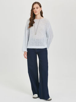 Джемпер вязаный с люрексом