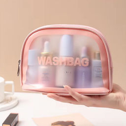 Kristaller Косметичка Washbag crescent, розовый