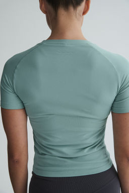 Camiseta de deporte Seamless Slim Fit con DryMove - H&m фото 6