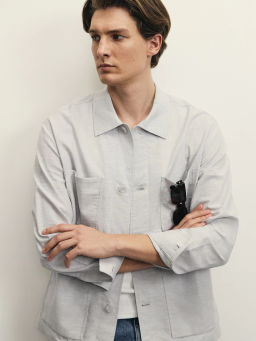 Рубашка овершот со льном / Zarina