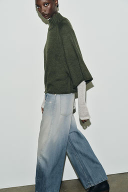 KNIT PONCHO SWEATER - Zara фото 4